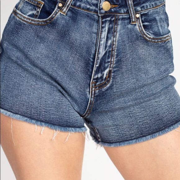 Dark acid wash jean high rise fit - Picture 4 of 4